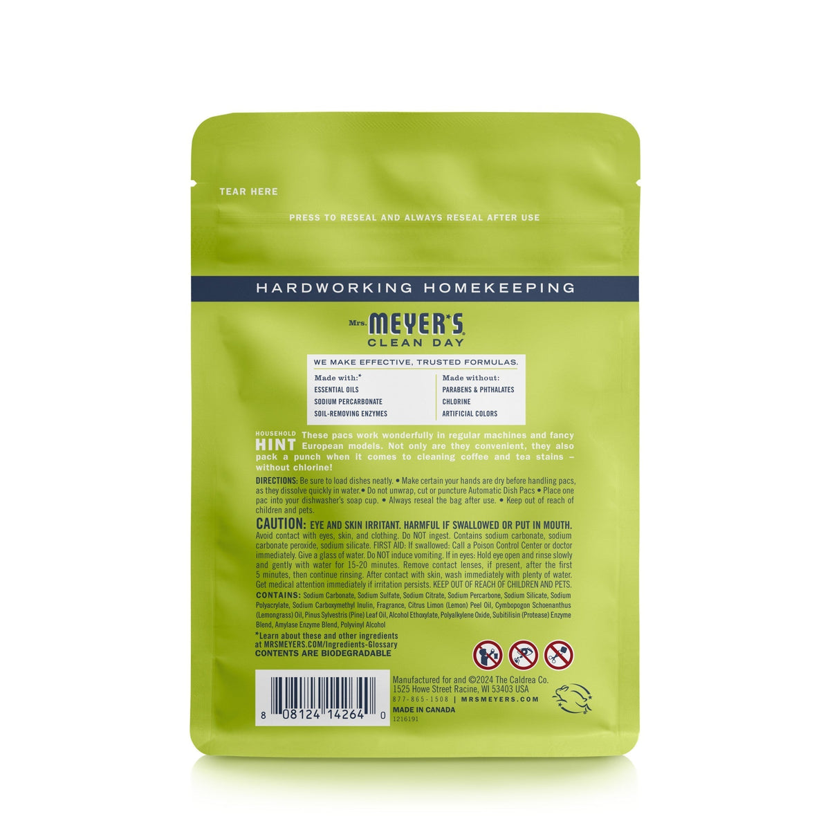 Lemon Verbena Automatic Dish Pacs