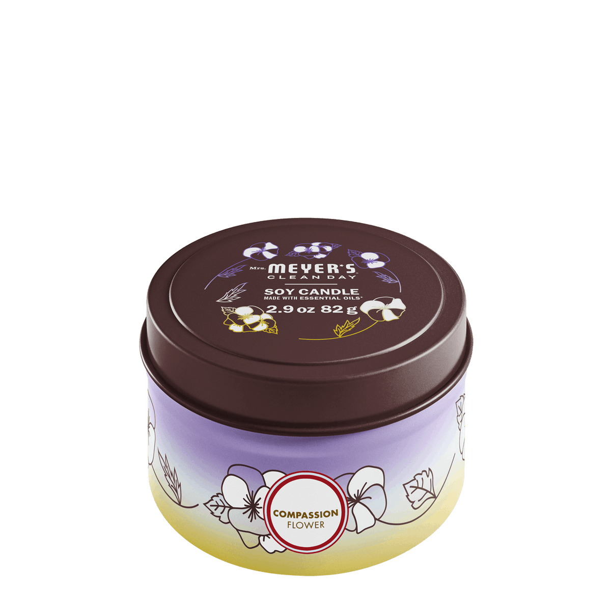 Compassion Flower Tin Candle