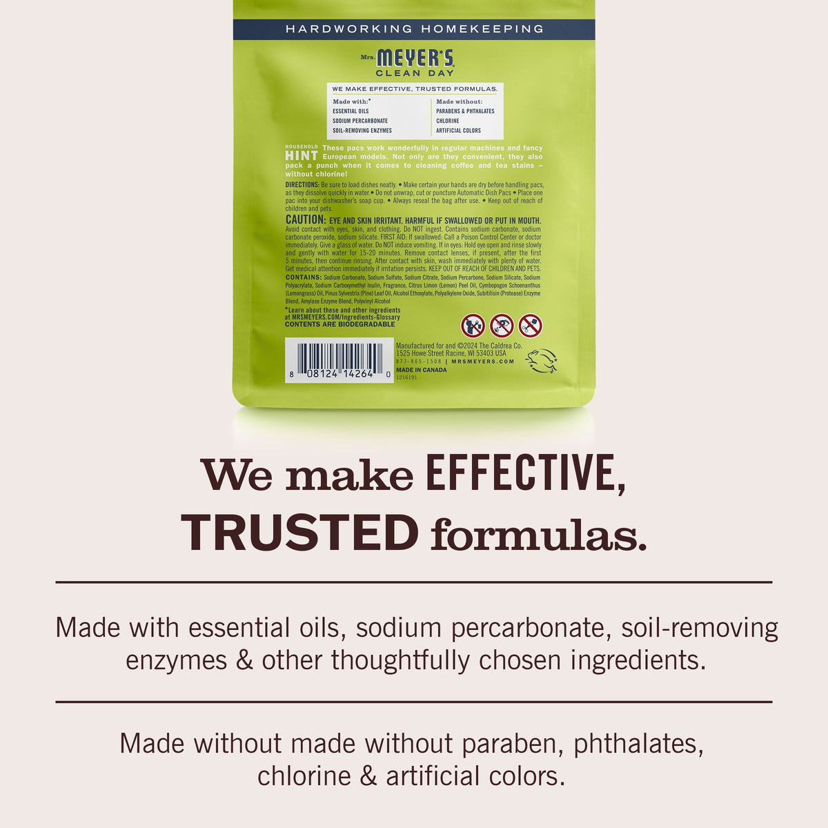 Lemon Verbena Automatic Dish Pacs
